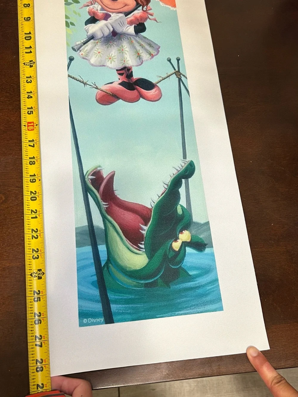 RARE Disneyland Haunted Mansion Minnie Mouse Stretching Portrait Canvas 2014